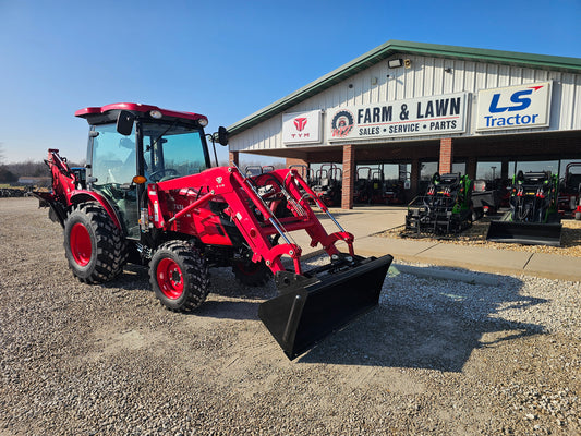 USED TYM T474HC, CAB TRACTOR and BACKHOE, 48HP, HST  CON_T474HC
