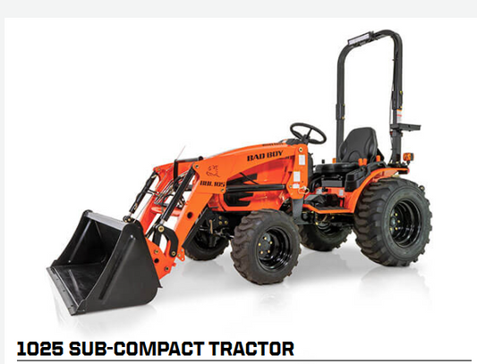 BAD BOY 1025H, 25HP HST, 4WD, DIESEL TRACTOR - 1025H
