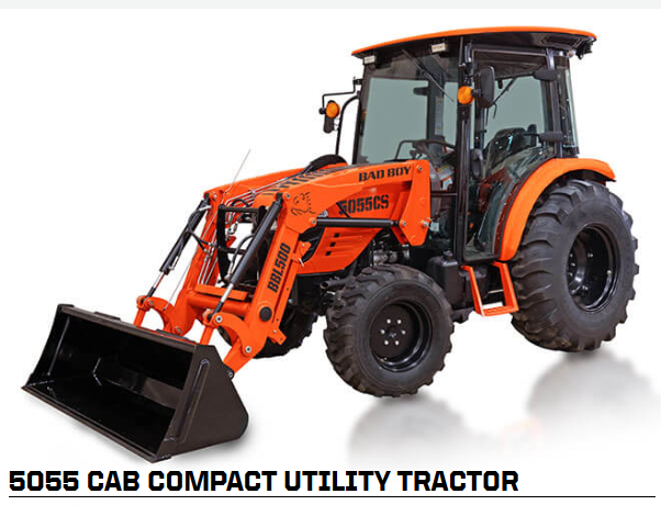 BAD BOY 5055CH, CAB, 55HP HST, 4WD, DIESEL TRACTOR