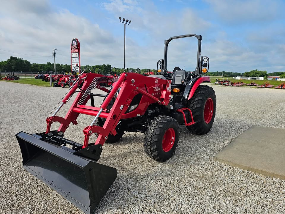 TYM -  T574 WITH 3RD FUNCTION INSTALLED PLUS FREE FLUID IN TIRES!