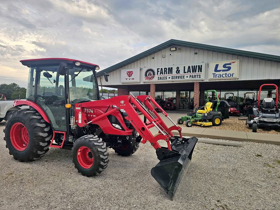 USED TYM T574HC, 55.1HP, HYDRO CAB, 4WD, DIESEL TRACTOR